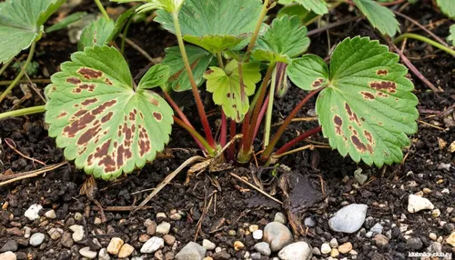 Фото фитофтороза листьев клубники