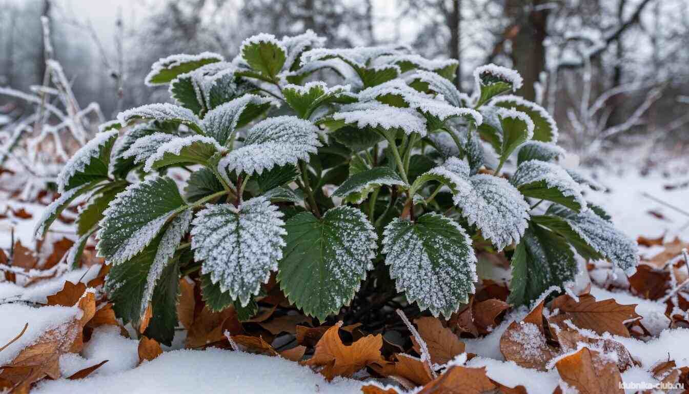 Уже после зимы клубника вымерзла