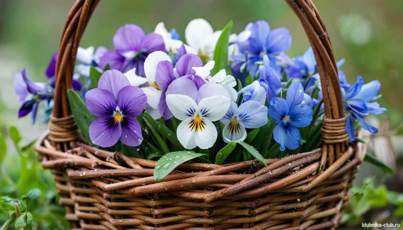 сбор фиалки трехцветной