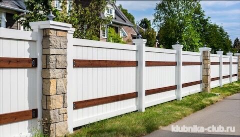белый забор