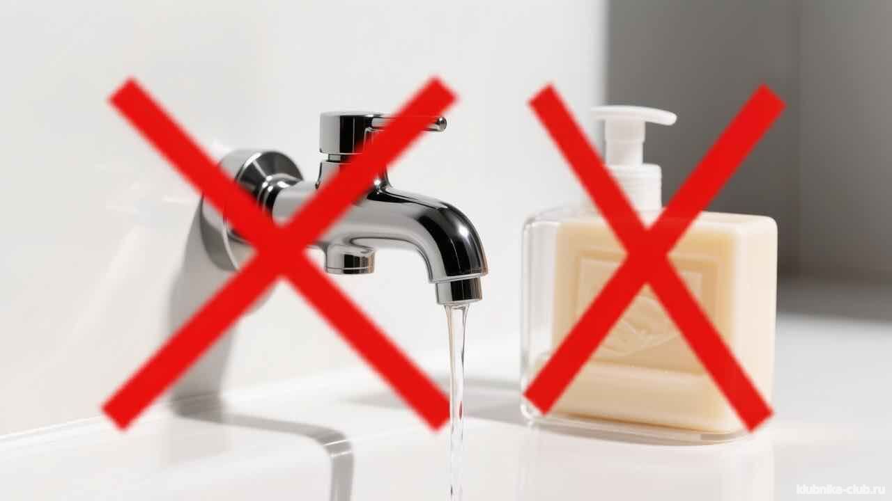 вода и мыло не работают