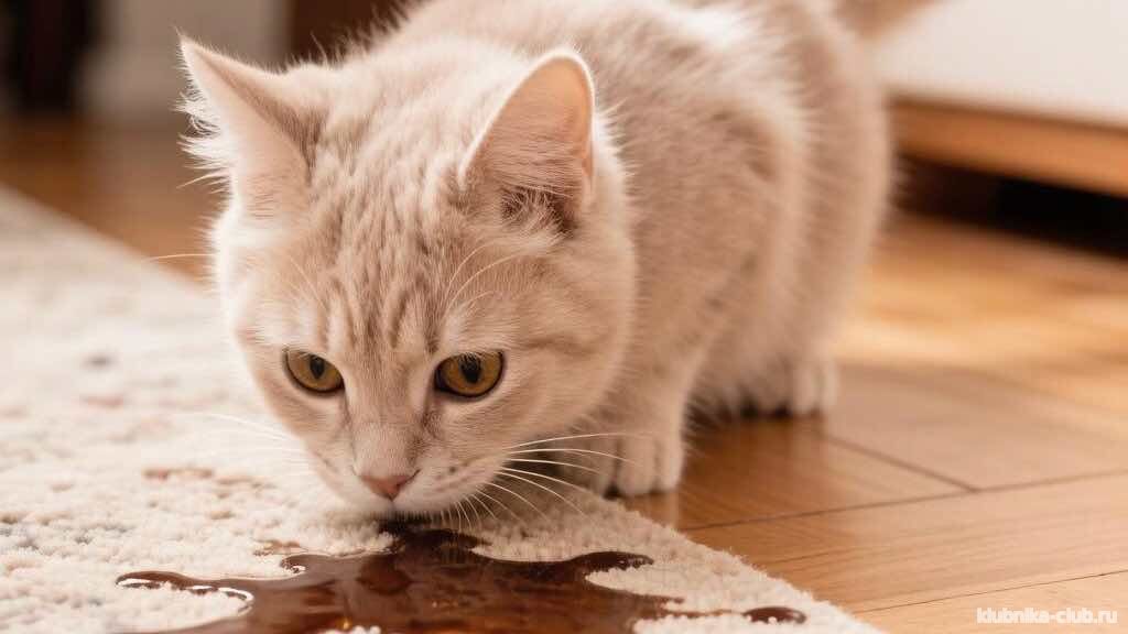 запах мочи от кошки на ковре