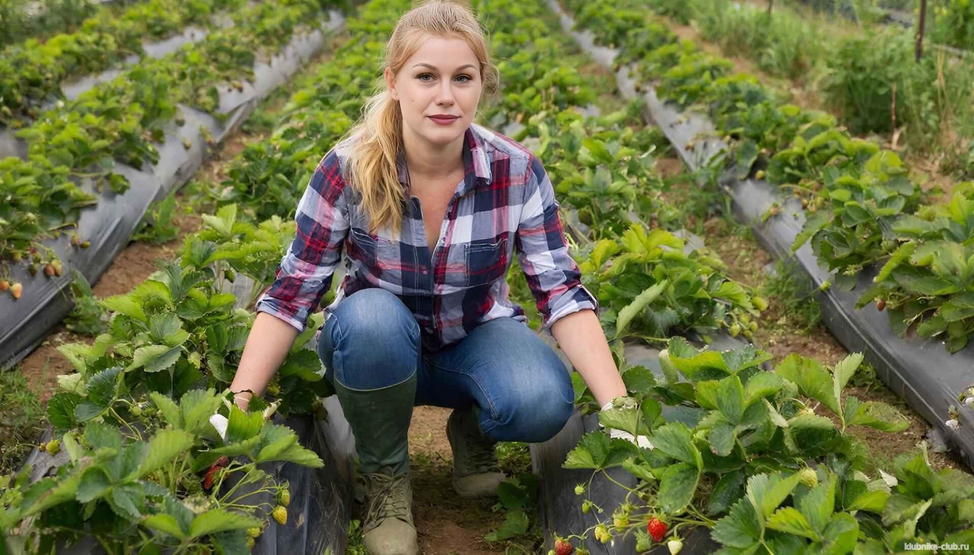 Маргорита Пяелова в огороде