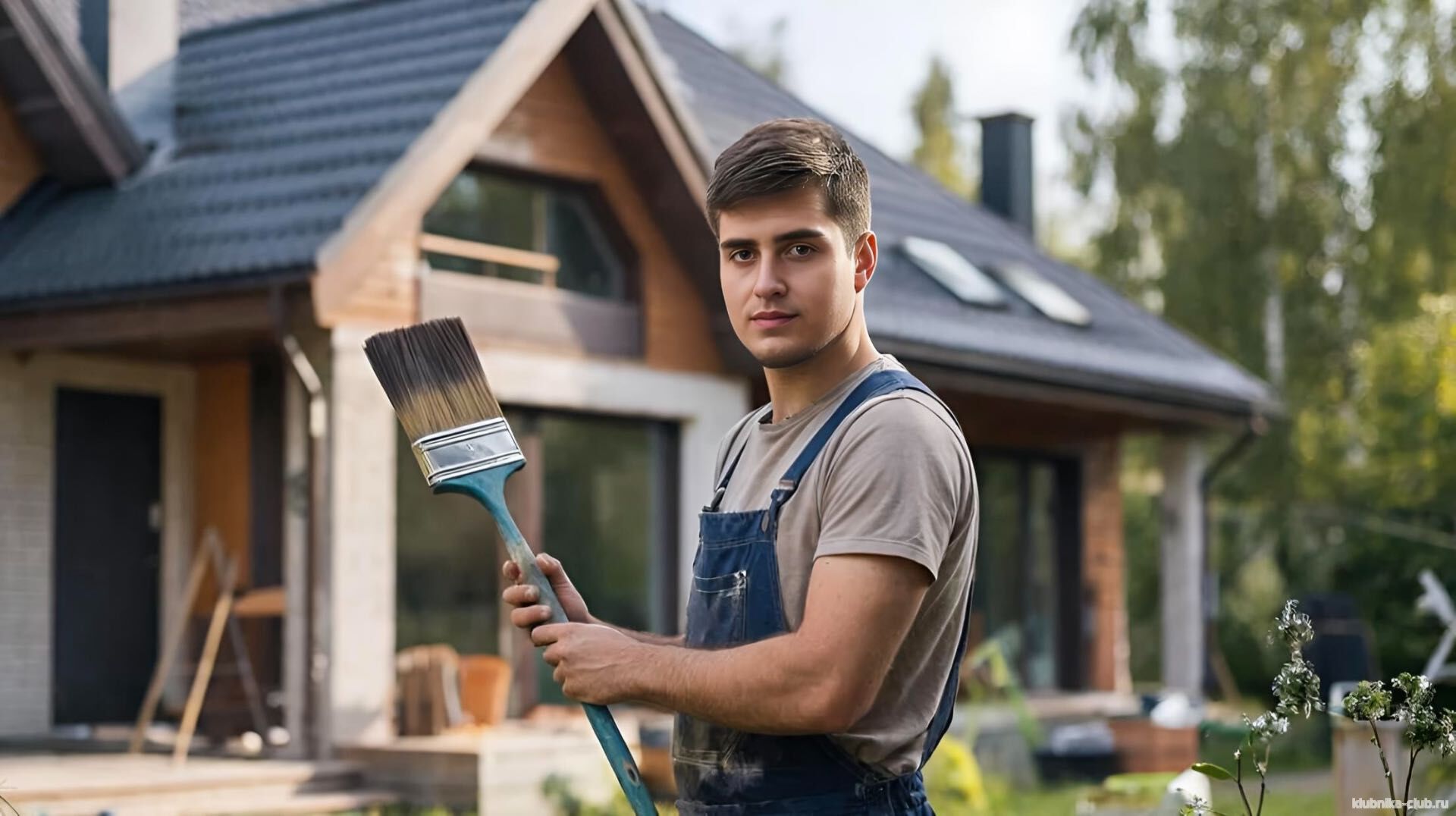 Саня Титов на даче