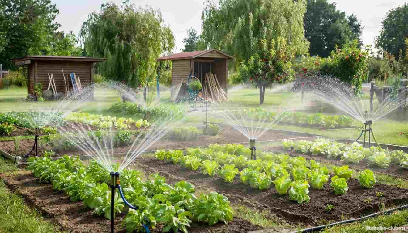 полив в огороде