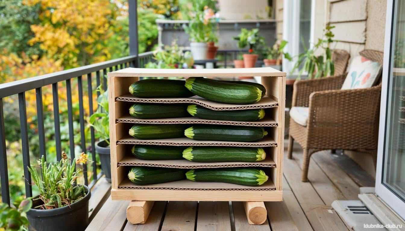 хранение кабачков на балконе