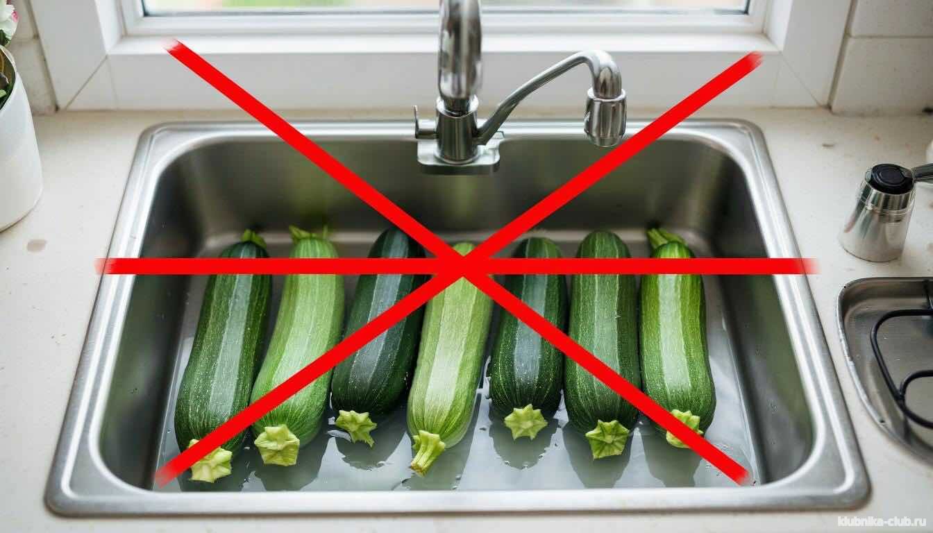 нельзя мыть кабачки перед хранением