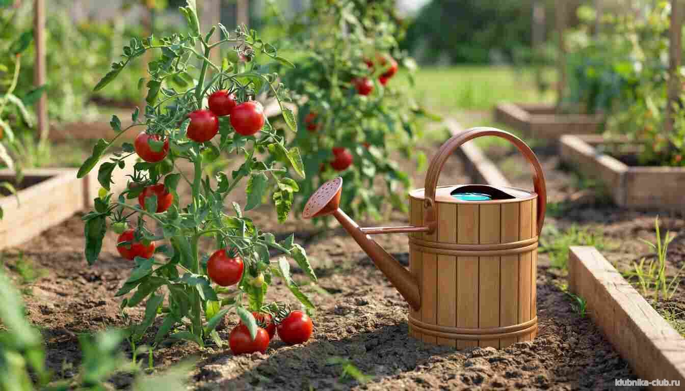 как правильно поливать помидоры
