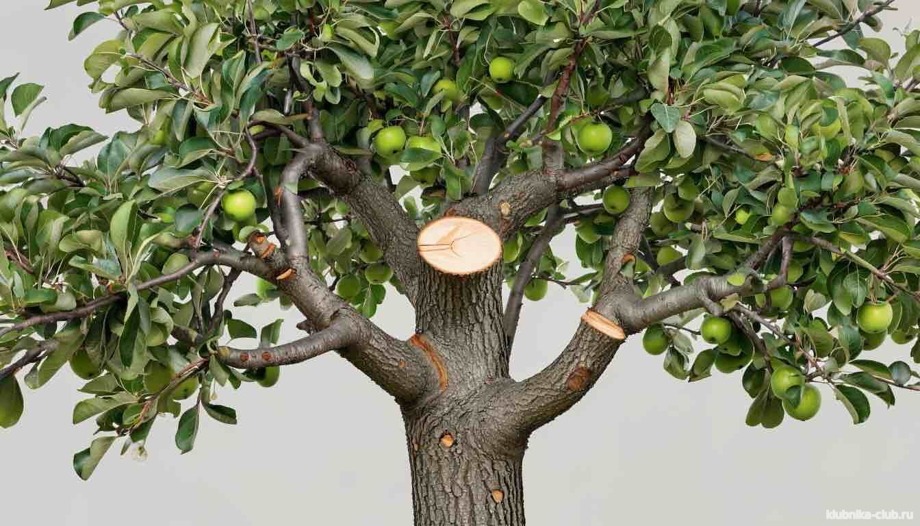 Весенняя обрезка яблони