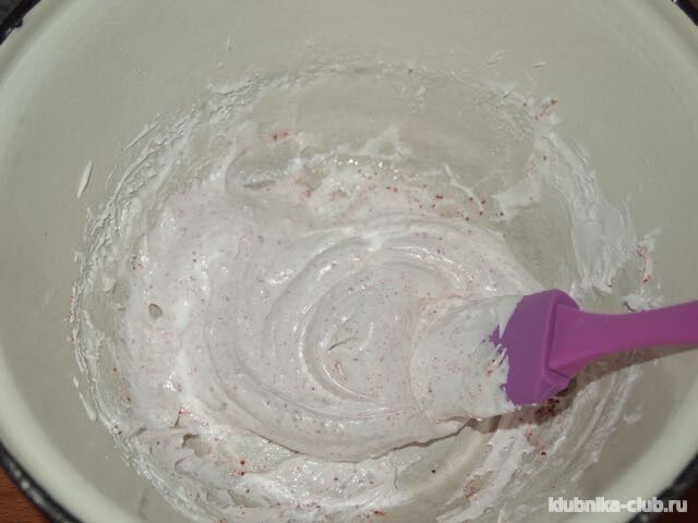 смешиваем сублимированную и безе