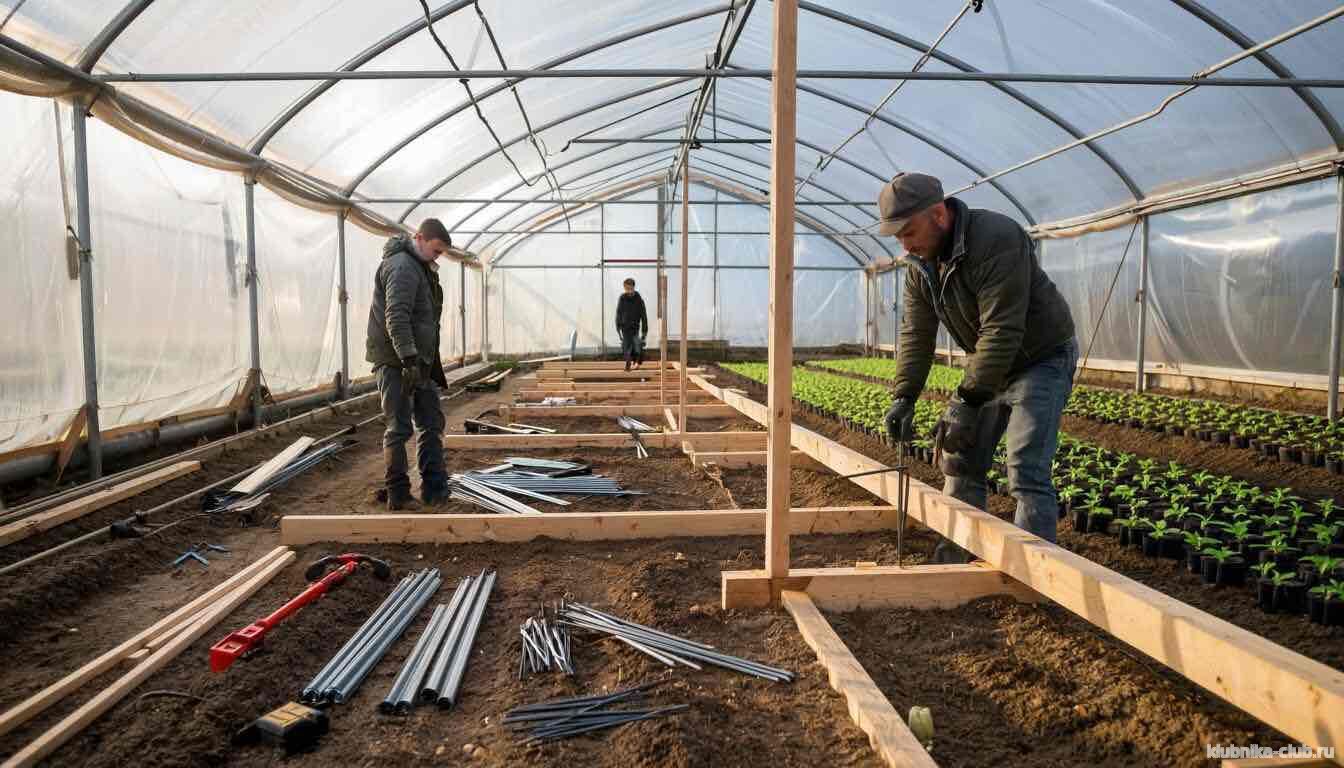 Проверка каркаса теплицы