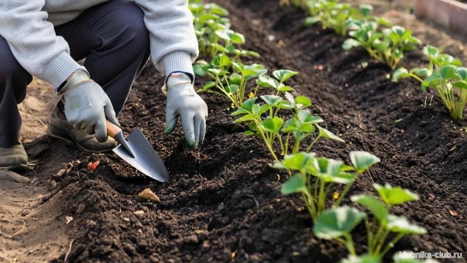 Пересадить клубнику