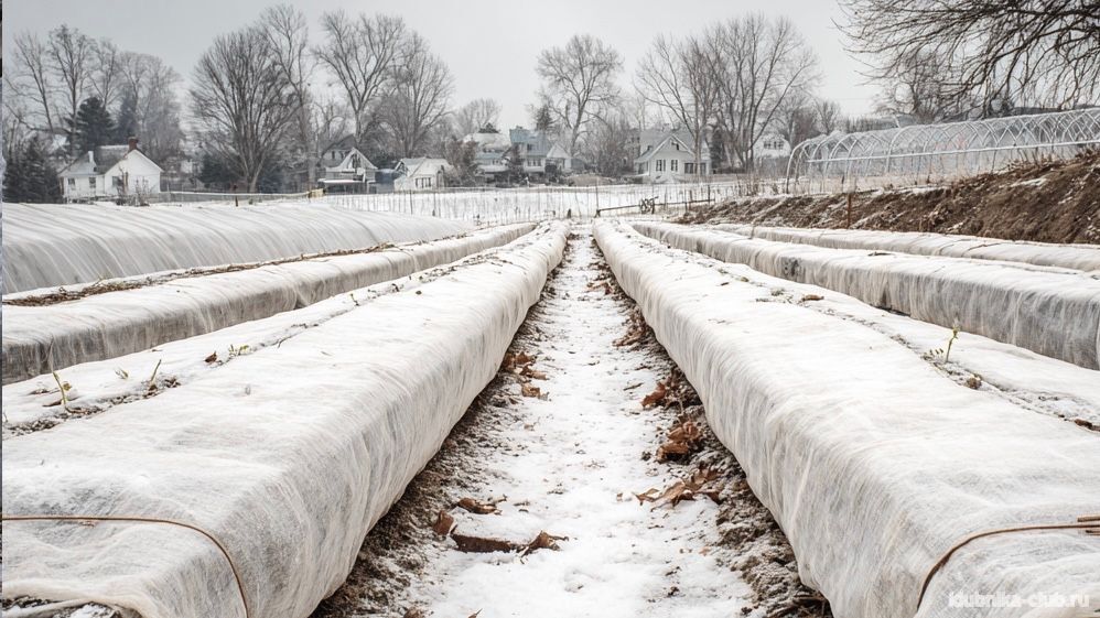 укрытие клубники в Сибири