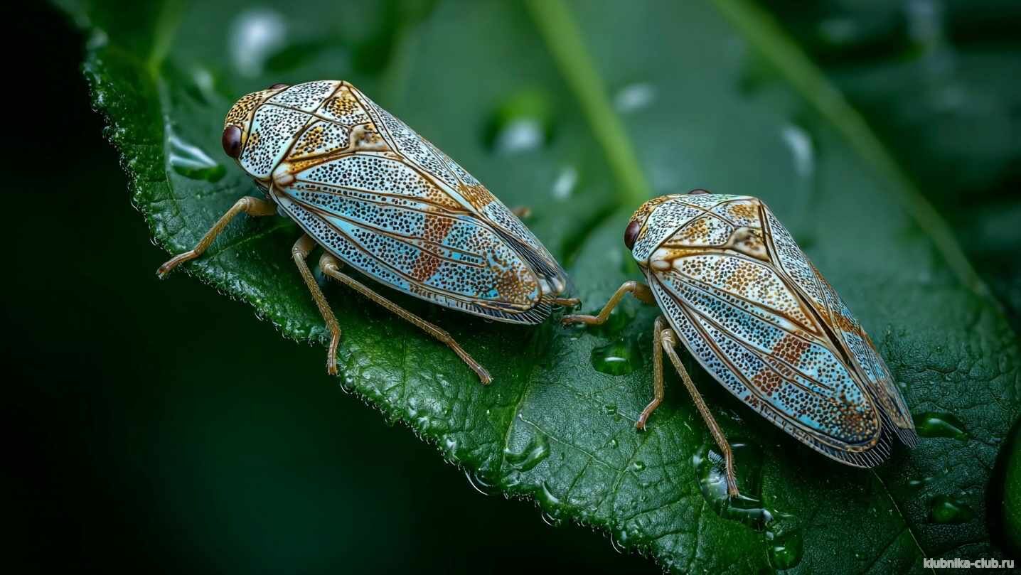 пенница на клубнике