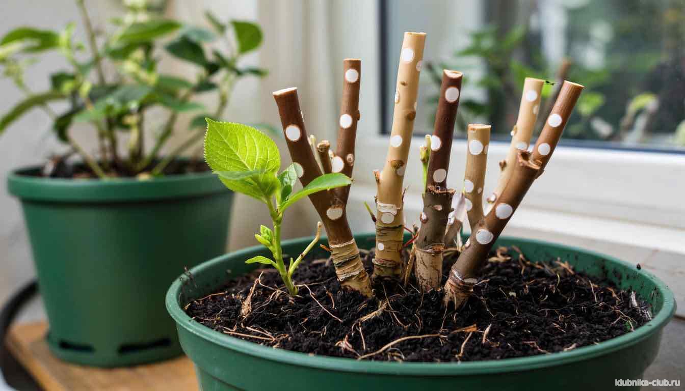 укоренение черенков боярошника