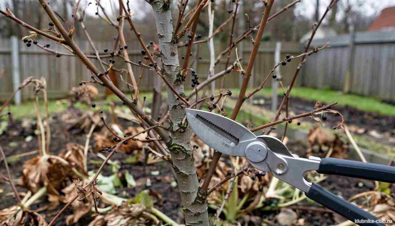 обрезаем смородину к зиме