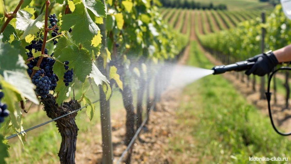 Опрыскивание винограда